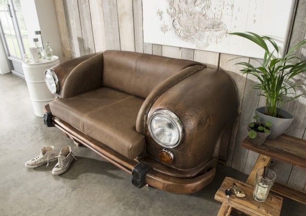 Sofa / Autosofa AMBASSADOR, Front, rostfarbig