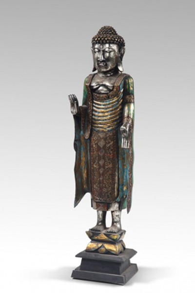 Holzfigur / Dekofigur BUDDHA NR.1