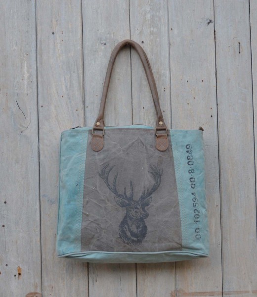 Shopper / Vintage-Tasche HIRSCH